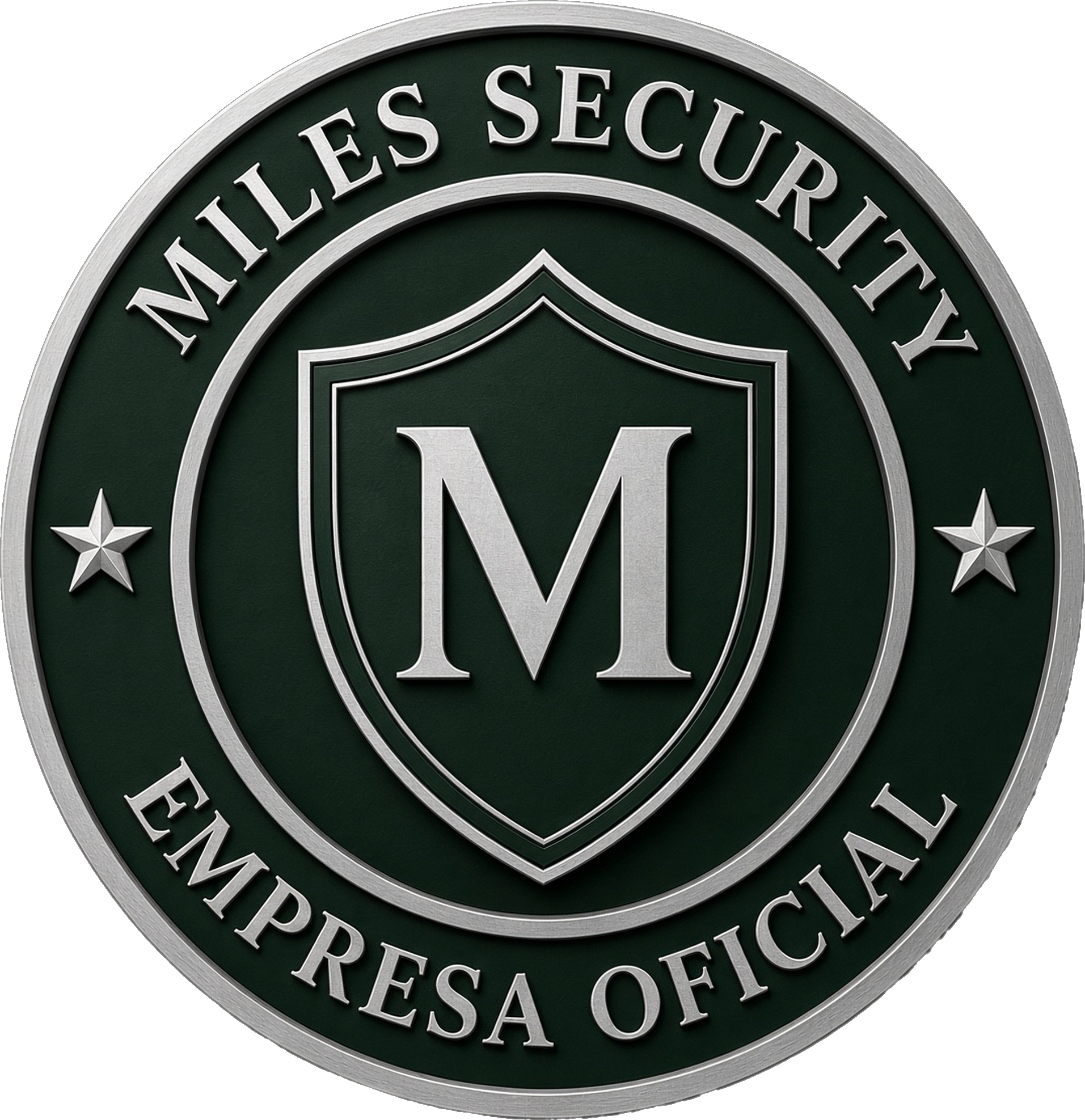 Emblema circular Miles Security